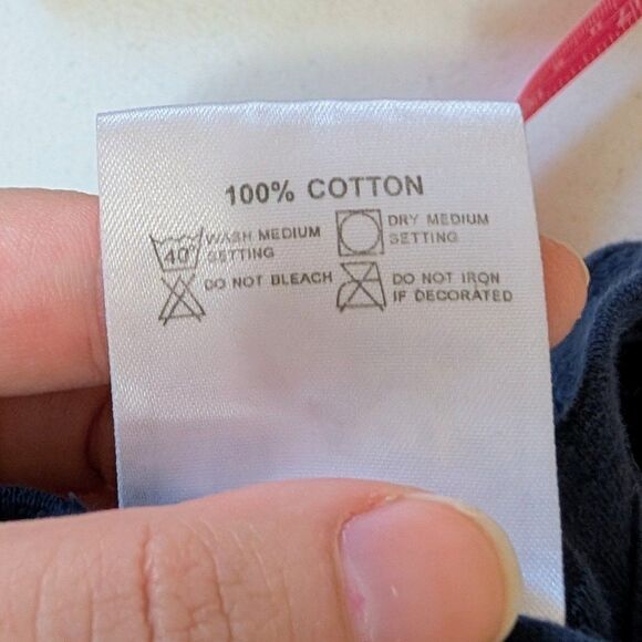 Vintage Y2K Kidcore Holland Retro Navy Baby Tee - Picture 6 of 6